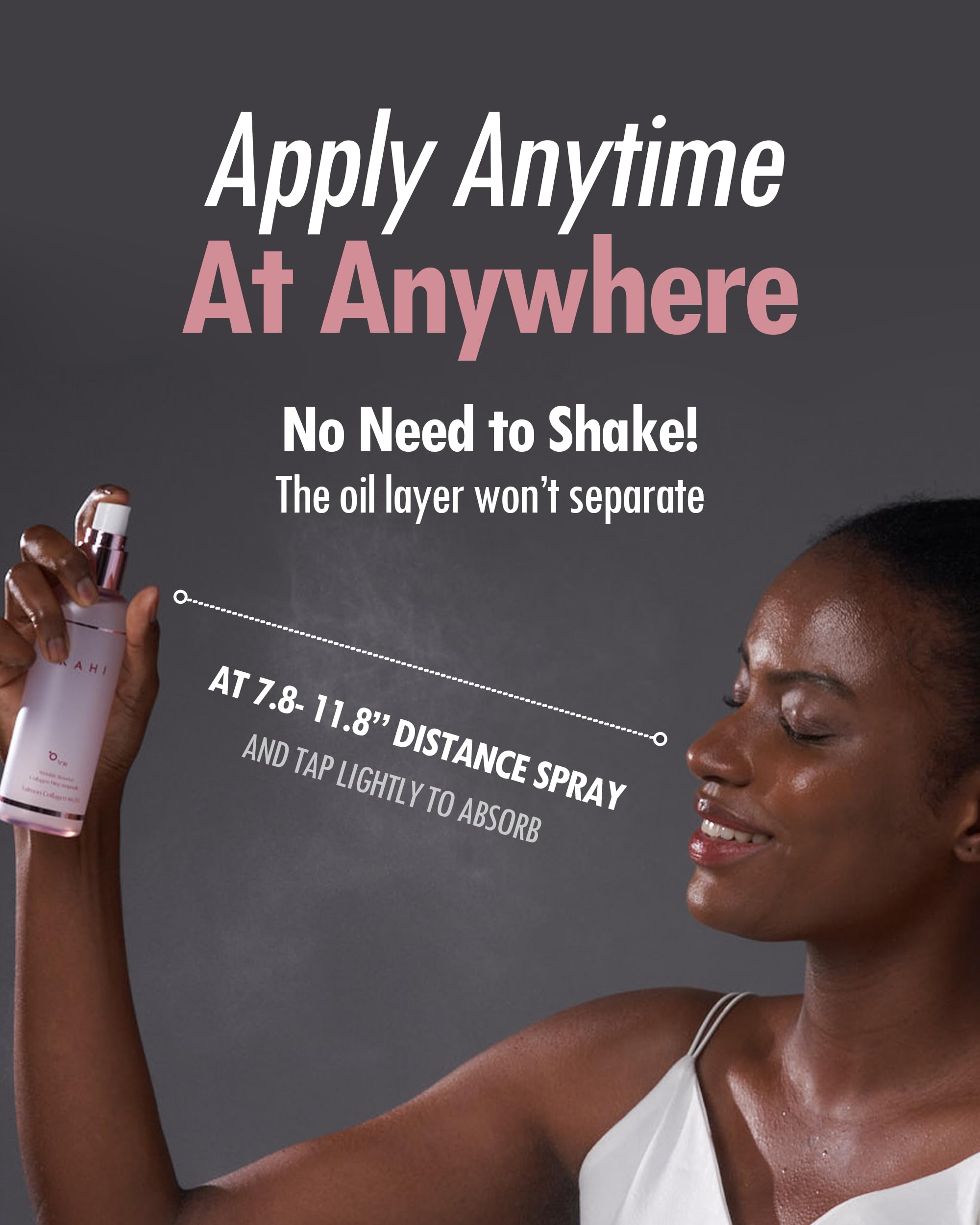 KAHI Fine Line Bounce Collagen Serum Facial Mist Ampoule Korean Skin Care | Hydrating Face Mist Daily Face Serum | Facial Mist Spray Hydration Daily Moisturizer for Face 4.06 fl oz